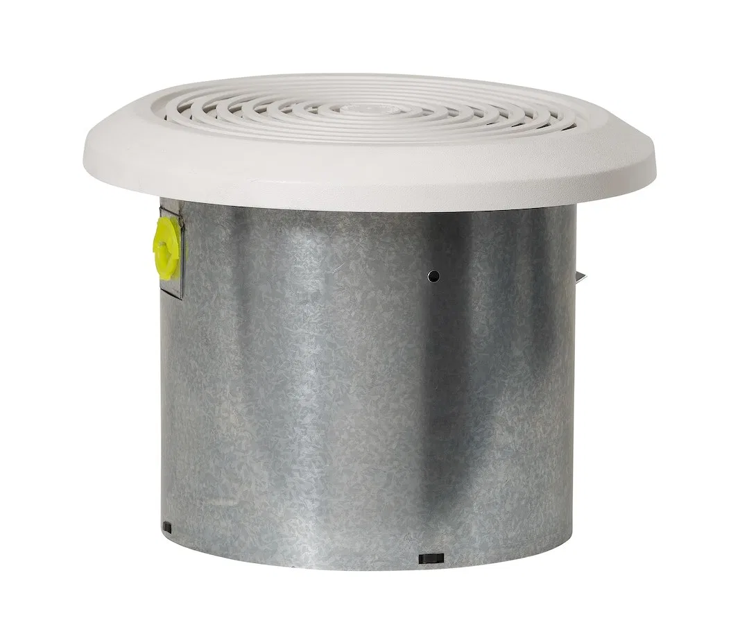 V2262-50 – VENTLINE/DEX Exhaust Fan, Use To Vent Bathroom 50 CFM 7 Inch Diameter Round 115 Volt AC Without Light Stra...